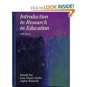 Beispielbild fr Introduction to Research in Education zum Verkauf von ThriftBooks-Atlanta