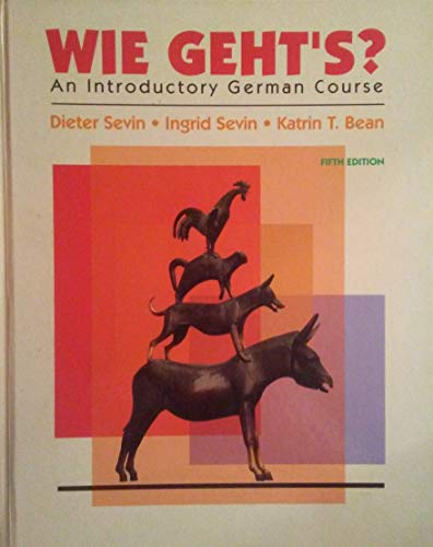 Beispielbild fr Wie Geht's? : An Introductory German Course zum Verkauf von Better World Books
