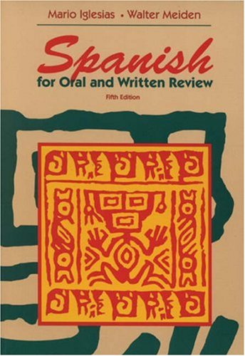 Imagen de archivo de Spanish for Oral and Written Review a la venta por Gulf Coast Books