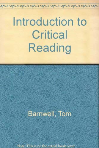 Beispielbild fr Introduction to Critical Reading: Second Editon zum Verkauf von Emily's Books