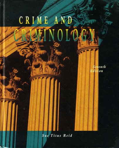 Beispielbild fr Crime and criminology zum Verkauf von HPB-Red