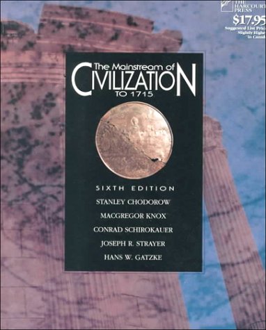 Imagen de archivo de The Mainstream of Civilization to 1715 a la venta por Half Price Books Inc.