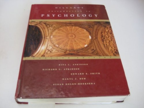 Hilgard's Introduction to Psychology (9780155015548) by Anonymous; Richard C. Atkinson; Edward E. Smith