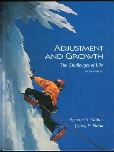 Stock image for Adjustment and Growth for sale by Better World Books