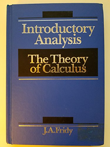 9780155018457: Introductory Analysis: Theory of Calculus
