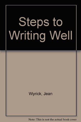 Imagen de archivo de Steps to Writing Well a la venta por Better World Books