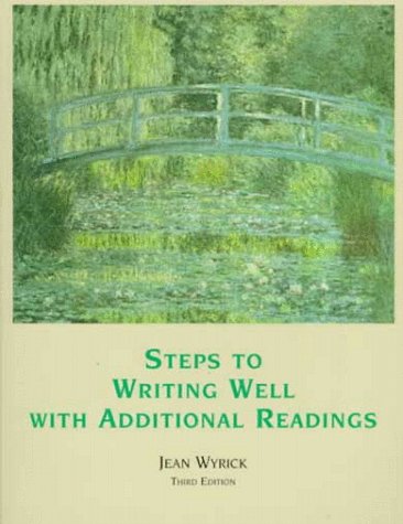 Beispielbild fr Steps to Writing Well With Additional Readings zum Verkauf von BookHolders