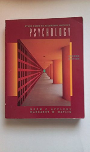 Beispielbild fr Study Guide to Accompany Matlin's Psychology, Second Edition zum Verkauf von Wonder Book