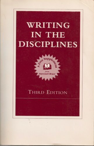 Imagen de archivo de Writing in the Disciplines a la venta por Hastings of Coral Springs