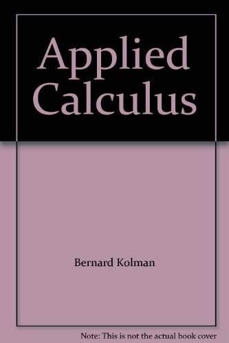 Beispielbild fr Applied Calculus zum Verkauf von ThriftBooks-Dallas
