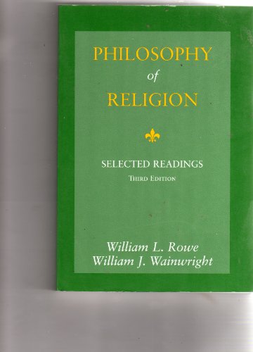 Beispielbild fr Philosophy of Religion: Selected Readings zum Verkauf von Gulf Coast Books