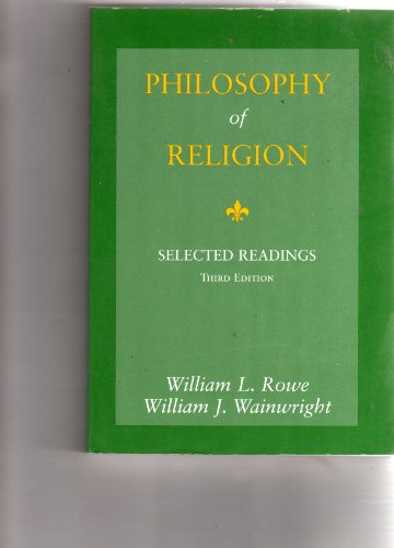 9780155036871: Philosophy of Religion: Selected Readings