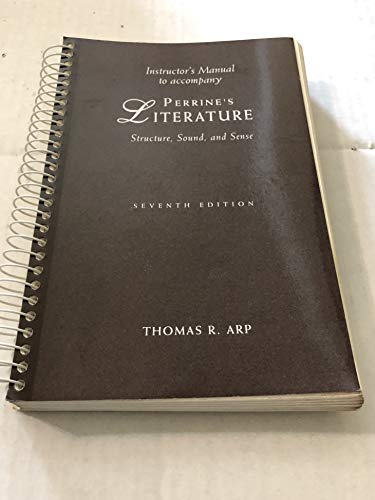 Perrine's Literature Structure, Sound and Sense (9780155038233) by Thomas R. Arp