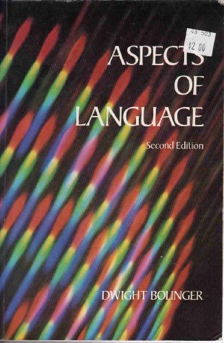 Beispielbild fr Aspects of Language zum Verkauf von Better World Books