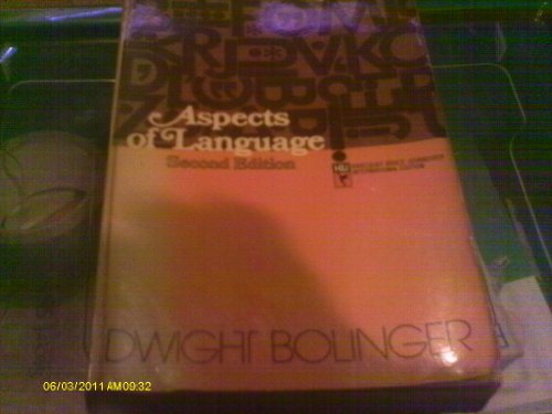 Beispielbild fr ASPECTS OF LANGUAGE. SECOND EDITION. HARCOURT, ET AL. 1975. zum Verkauf von medimops