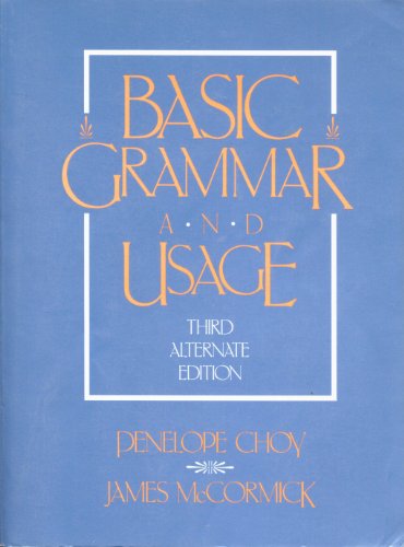 Stock image for Basic Grammar and Usage : Alternate for sale by Better World Books