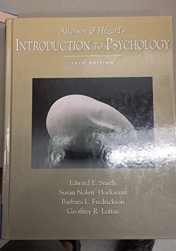 Beispielbild fr Atkinson and Hilgard's Introduction to Psychology (with Lecture Notes and InfoTrac) zum Verkauf von SecondSale