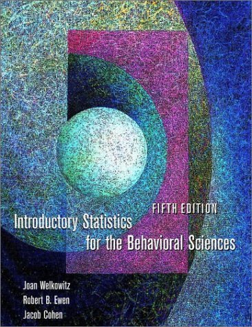 Beispielbild fr Introductory Statistics for the Behavioral Sciences zum Verkauf von Irish Booksellers