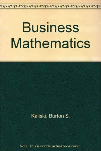 9780155055278: Business Mathematics