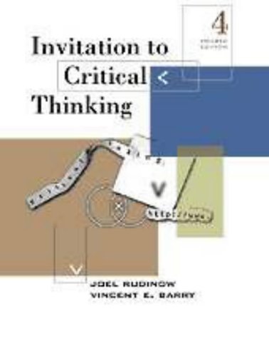 Beispielbild fr Invitation to Critical Thinking zum Verkauf von Callaghan Books South