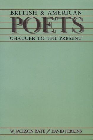 Beispielbild fr British and American Poets : Chaucer to the Present zum Verkauf von Better World Books