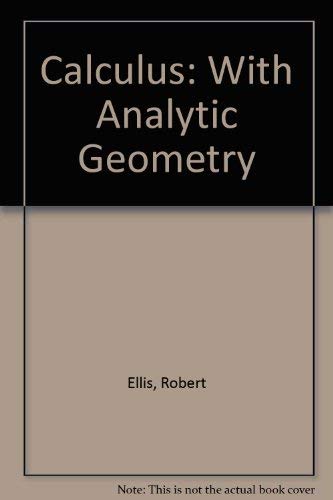 Stock image for Calculus: With Analytic Geometry for sale by HPB-Red