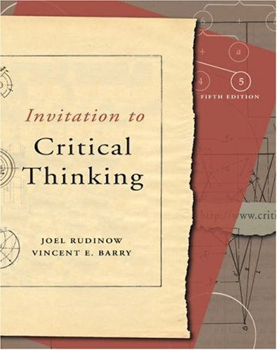 Imagen de archivo de Invitation to Critical Thinking (with Infotrac) [With Infotrac] a la venta por ThriftBooks-Dallas