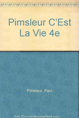 Imagen de archivo de Pimsleur C'Est La Vie 4e (English and French Edition) a la venta por HPB-Red