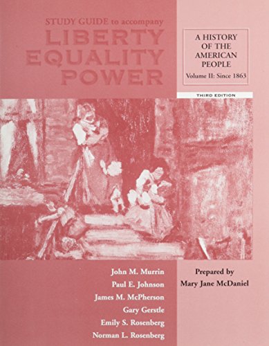 9780155060982: Study Guide, Volume II for Murrin et al.’s Liberty, Equality, Power: A History of the American People