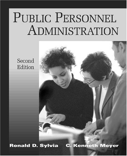 Stock image for Public Personnel Administration for sale by Better World Books
