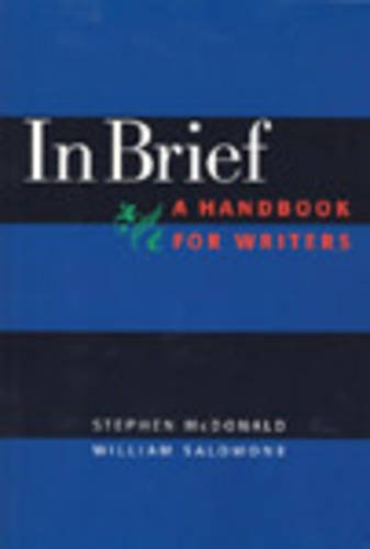 Beispielbild fr In Brief, a Handbook for Developmental Writers zum Verkauf von ThriftBooks-Dallas