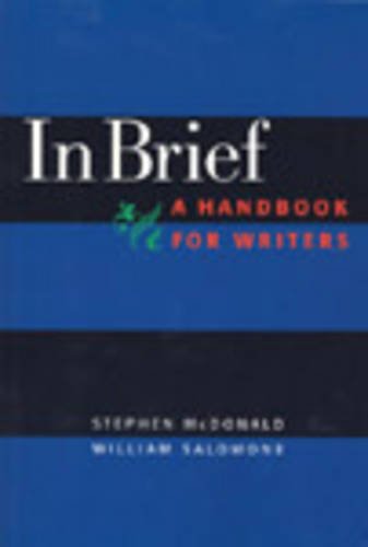 Stock image for In Brief: A Handbook for Writers for sale by Books From California