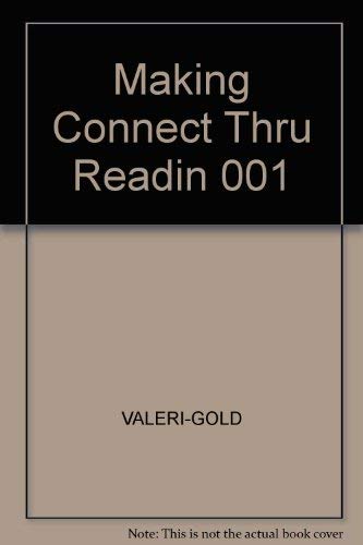 9780155063617: MAKING CONNECTIONS THRU READING & WRITING