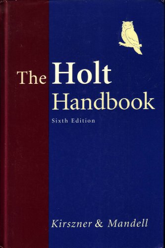 Stock image for The Holt Handbook for sale by Better World Books