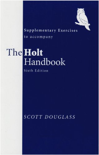 Stock image for Holt Handbook Supplementary Exercises for sale by Hawking Books