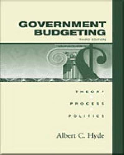 Stock image for Government Budgeting for sale by ThriftBooks-Atlanta