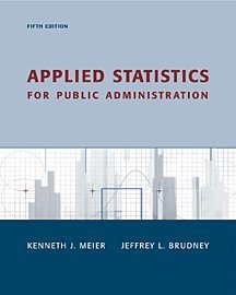 Imagen de archivo de Applied Statistics for Public Administration a la venta por HPB-Red
