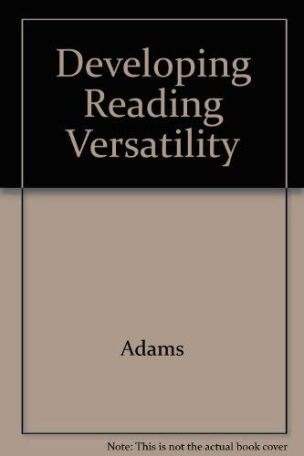 9780155069343: Developing Reading Versatility
