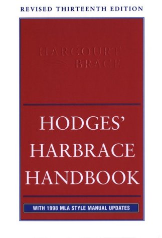 Beispielbild fr Hodges' Harbrace Handbook zum Verkauf von Books Puddle