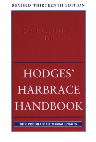 Imagen de archivo de Hodges' Harbrace Handbook a la venta por Books Puddle