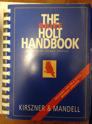 Stock image for The Brief Holt Handbook Revised 2nd Edition for sale by Ken's Book Haven