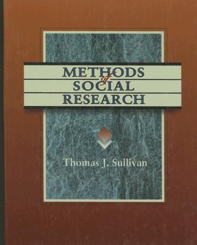 Imagen de archivo de Methods of Social Research a la venta por Books From California