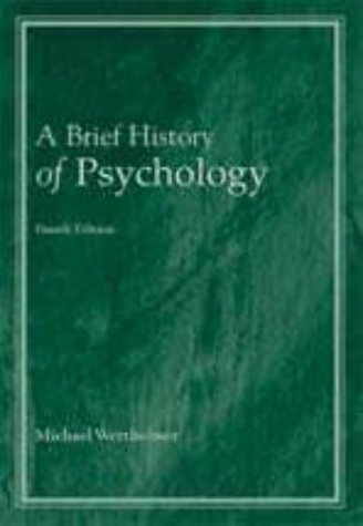 9780155079977: A Brief History of Psychology