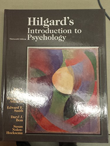 Beispielbild fr Hilgard's Introduction to Psychology zum Verkauf von ThriftBooks-Atlanta