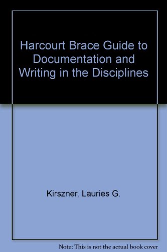 9780155080683: Harcourt Brace Guide to Documentation and Writing in the Disciplines