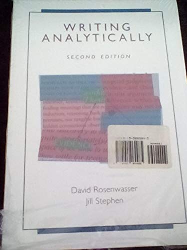 Imagen de archivo de Writing Analytically a la venta por Better World Books: West