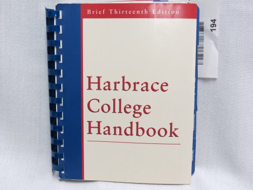 HARBRACE HANDBOOK,BRIEF 13ED (9780155081338) by HODGES