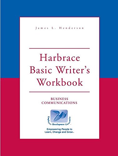 Imagen de archivo de Harbrace Basic Writer's Workbook a la venta por Better World Books