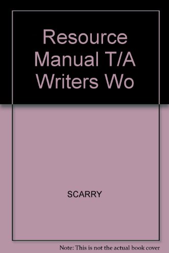 Imagen de archivo de Resource Manual T/A Writers Wo a la venta por ThriftBooks-Dallas