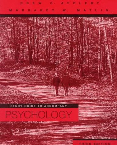 Study Guide for Matlin's Psychology (9780155084001) by Matlin, Margaret W.